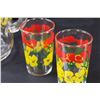 Image 4 : Vintage Floral Glass Pitcher & Four Glasses Set
