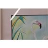 Image 2 : Pink Flamingo Print Picture - 17.5" x 22"