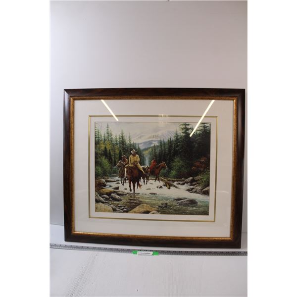 * Mountain Cowboys Print By Jack Terry - 32" x 28"