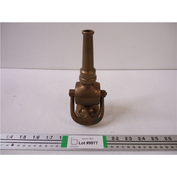 Vintage Brass Fire Fighting Hose Nozzle