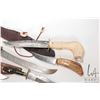 Image 2 : Five collectible knives including bone handled Regent Cutlery knife with leather sheath 12 1/2", sta