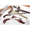 Image 2 : Five collectible knives including Malaysian wooden handled Krys dagger with brass sheath 18" in leng