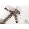 Image 2 : Antique Mughal Empire dagger with twisted grip and quillions, elephant finial, steel with pointed cu