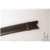 Image 8 : Indian Talwar 34" in length with engraved steel blade and leather wrapped wood scabbard