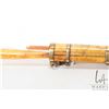 Image 8 : Chinese trouse knife with chopsticks and scrimshaw engraved sheath, 15"