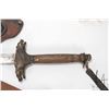 Image 8 : Three collectible knives including Chinese bronze reproduction 13 1/2", leather sheathed knife with 