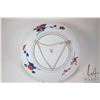 Image 8 : Large hand painted Imari charger 13 1/2" in diameter and a Asian crackle vase, 10" in height. Note: 