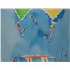 Image 2 : Edmonton artist Alan Wood '80, framed original abstract watercolour on paper marked on verso " Untit