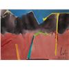 Image 2 : Edmonton artist Alan Wood '80, framed original abstract watercolour on paper marked on verso "Untitl