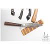 Image 2 : Six assorted knives, all with sheaths and carved wooden handles, ranging from 13 1/2" to 24"
