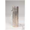 Image 3 : Antique sterling silver perfume, scroll work engraved with gold wash lid and British hallmarks, 3"