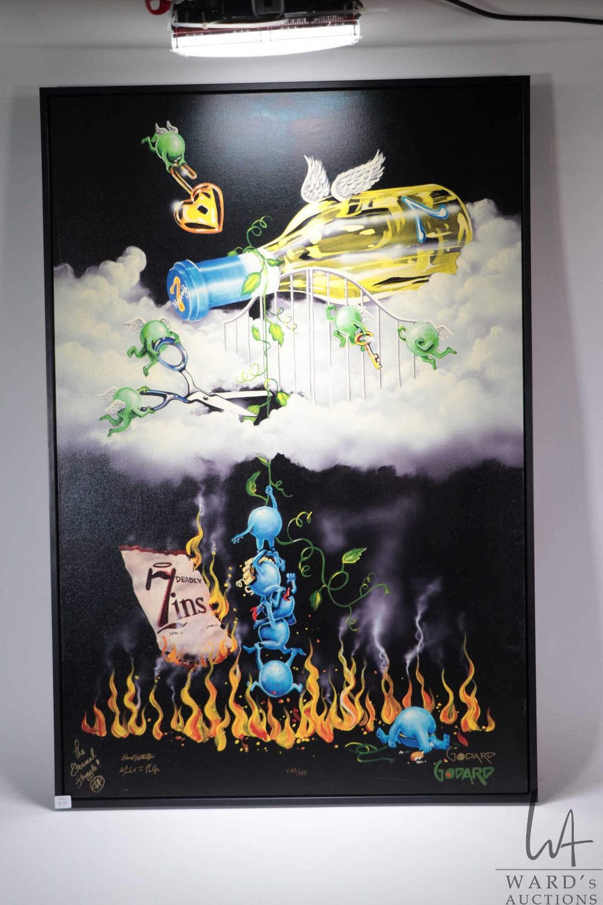 Michael Godard framed giclee on canvas titled