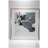 Image 1 : Framed Robert Bateman print titled "Kingfisher", pencil signed by artist and numbered 602/950, overa