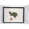Image 1 : Indigenous artist Roy Harvey Thomas, Longlac Reserve, framed original acrylic on paper painting, sig