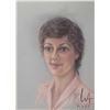 Image 2 : Framed pastel on paper portrait of a woman, no artist signature seen, 15 3/4" X 11 1/2". Note: Artwo