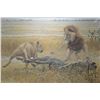 Image 2 : Framed limited edition print titled " Dispute Over Prey", pencil signed by artist Robert Bateman, 24