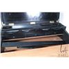 Image 8 : Vintage/ antique writing slope with fitted interior and key, has been refurbished, 17" W X 9 1/2" D 