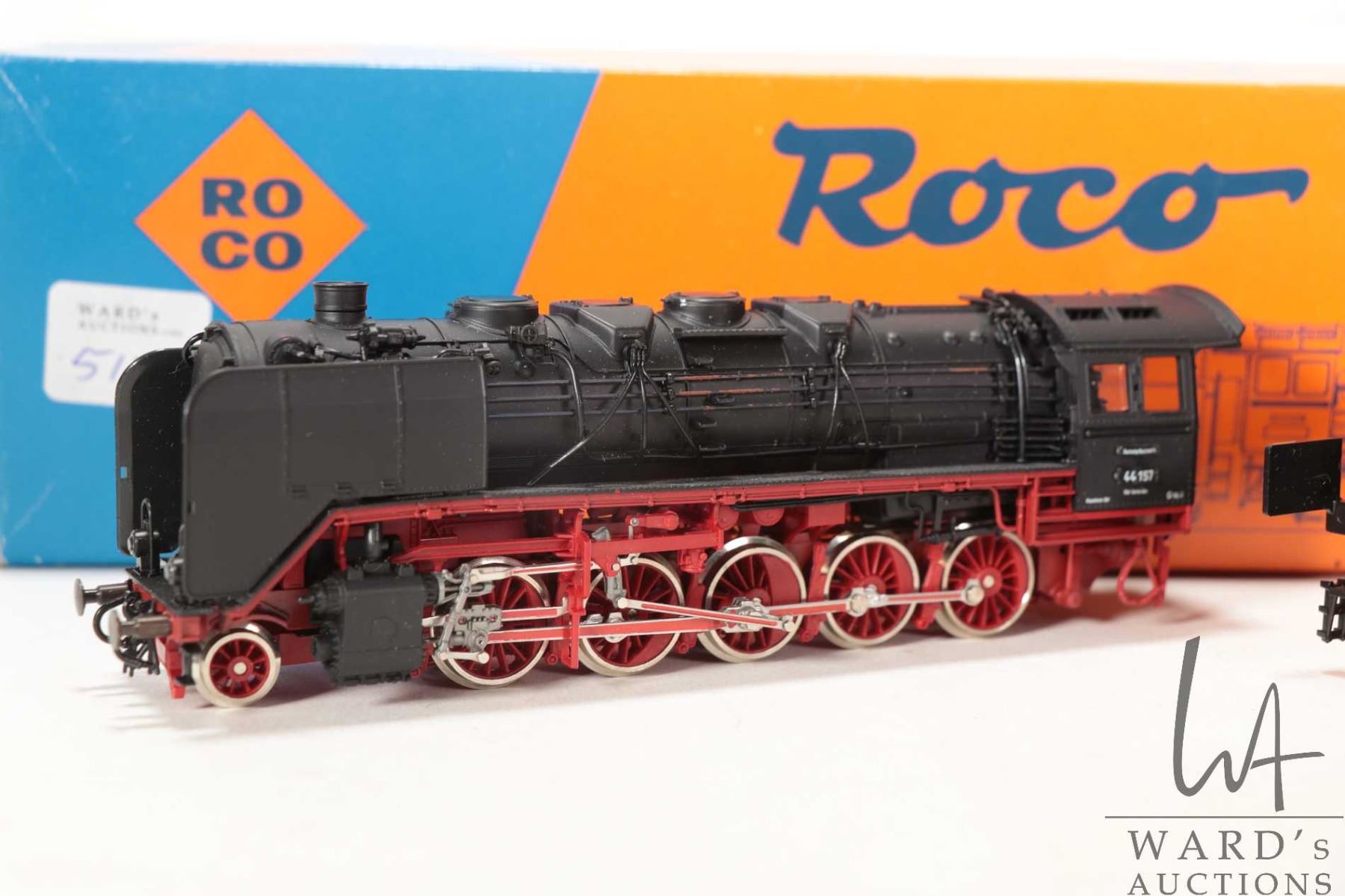 Motor Ho Roco Roco BR 44 Dampflokomotive HO scale engine and tender, in original box ...