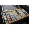 Image 2 : Four section wooden, hand made box containing eight HO scale engines, including three trollies, thre