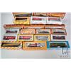 Image 2 : Selection of HO scale engines and rolling stock including AHM British Columbia Railways diesel engin