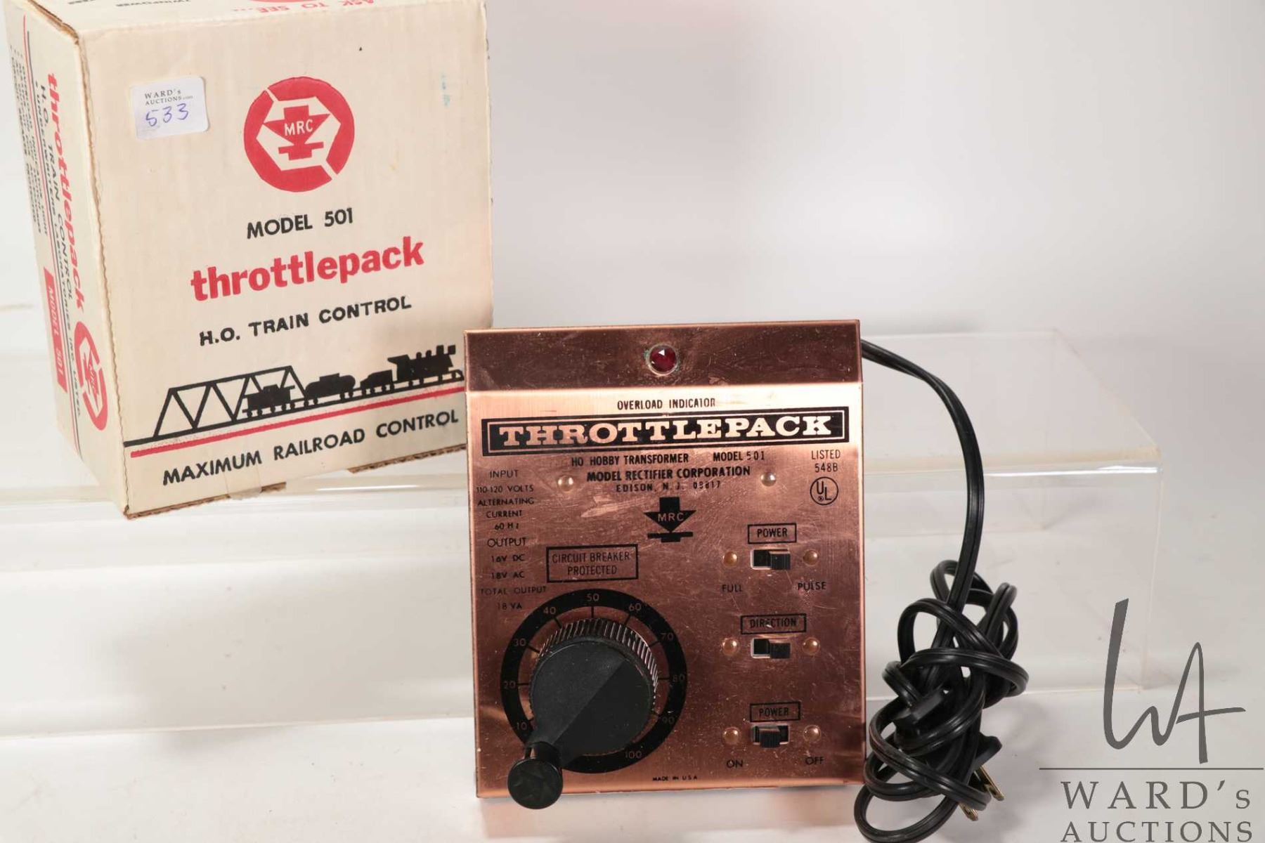 Throttlepack 501 HO Train controller, with original box, tested and ...