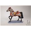 Image 2 : Super Charger 7 1/4" resin 15th century horse by artist Rod Barker, includes original box and hang t