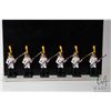 Image 1 : Six piece cast metal, hand painted soldier figures "Voltigeurs Advancing"