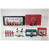 Image 1 : Tray lot of metal soldiers including boxed Fusiliers Miniatures Henry VIII and his six wives, Frontl
