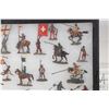 Image 8 : Large selection of hand painted and flat metal miniatures including English army and possibly Austri