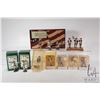 Image 1 : Tray lot of collectible cast metal and painted figures including The American Revolution Continental