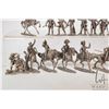 Image 2 : Selection of cast metal figures and mounted riders Napoleonic war