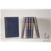Image 1 : Six volumes of books by Robert Louis Stevenson including " Treasure Island", "The Black Arrow", "Kid