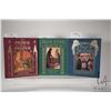 Image 1 : Three hardcover volumes including "A Tale of Two Cities" by Charles Dickens, "Jane Eyre" by Charlott