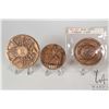 Image 1 : Three bronze medallions including 2 1/2" New York World's Fair 1964-1965 , 2 1/2" XIII Lake Placid W