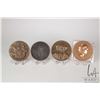 Image 1 : Three bronze medallions including 3" Cornelius Vanderbilt, 3" Medal for 1969 Amsterdame Autumn Tourn
