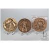 Image 1 : Three bronze medals including Society of Medalist Series 1975, 3", "Sower of the Forest" Elizabeth W