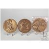 Image 2 : Three bronze medals including Society of Medalist Series 1975, 3", "Sower of the Forest" Elizabeth W