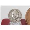 Image 2 : Three Winston Churchill medallions including bronze 2 3/4". boxed white medal and copper