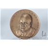 Image 4 : Three Winston Churchill medallions including bronze 2 3/4". boxed white medal and copper
