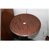 Image 2 : Antique mahogany statuary stand with bulbous pedestal, 36" H X 15" D