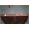 Image 2 : Ship motif oak fireplace/ draft screen, 28" H X 19" W