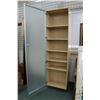 Image 3 : Modern Ikea? storage cabinet with single frosted glass door, 84" H X 24" W X 13" D