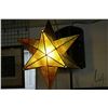 Image 1 : Artisan made glass morning star ceiling fixture, from the estate of renowned local artisans Hank and