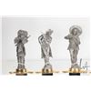 Image 2 : Set of six "Legends of the Old West" pewter handled figural knife set, each with 5 1/2" blades, made