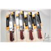 Image 1 : Four packaged Yukon Gear "Extra Large Fixed Blade Knives", each with 9 1/2" blade