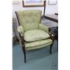 Image 1 : Antique upholstered parlour chair with nail head decoration