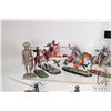 Image 2 : Selection of metal models, mostly mounted knights, various makers including Britains and various sca