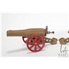Image 2 : Two Conestoga Big Bang F-6 cannon toys, each 9" in length with 3" wheels, note: one missing firing m