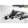 Image 4 : Selection of vintage metal and pressed steel cannons and military toys, ranging in size from 2 1/2" 