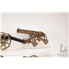 Image 5 : Tray lot of collectible brass cannons, ranging in size from 1 1/2" to 11"